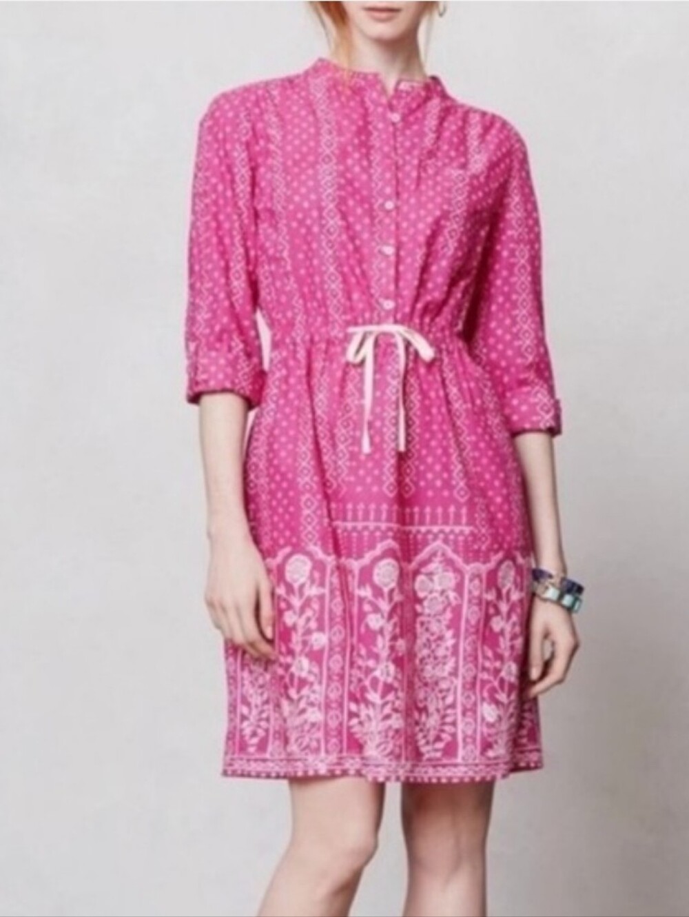 Anthropologie Meadow Rue Anila Button Down Dress